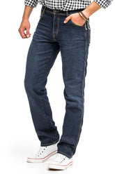 Wrangler Regular Fit Męskie Spodnie Jeansowe Dark Used W10I22H10 112125986